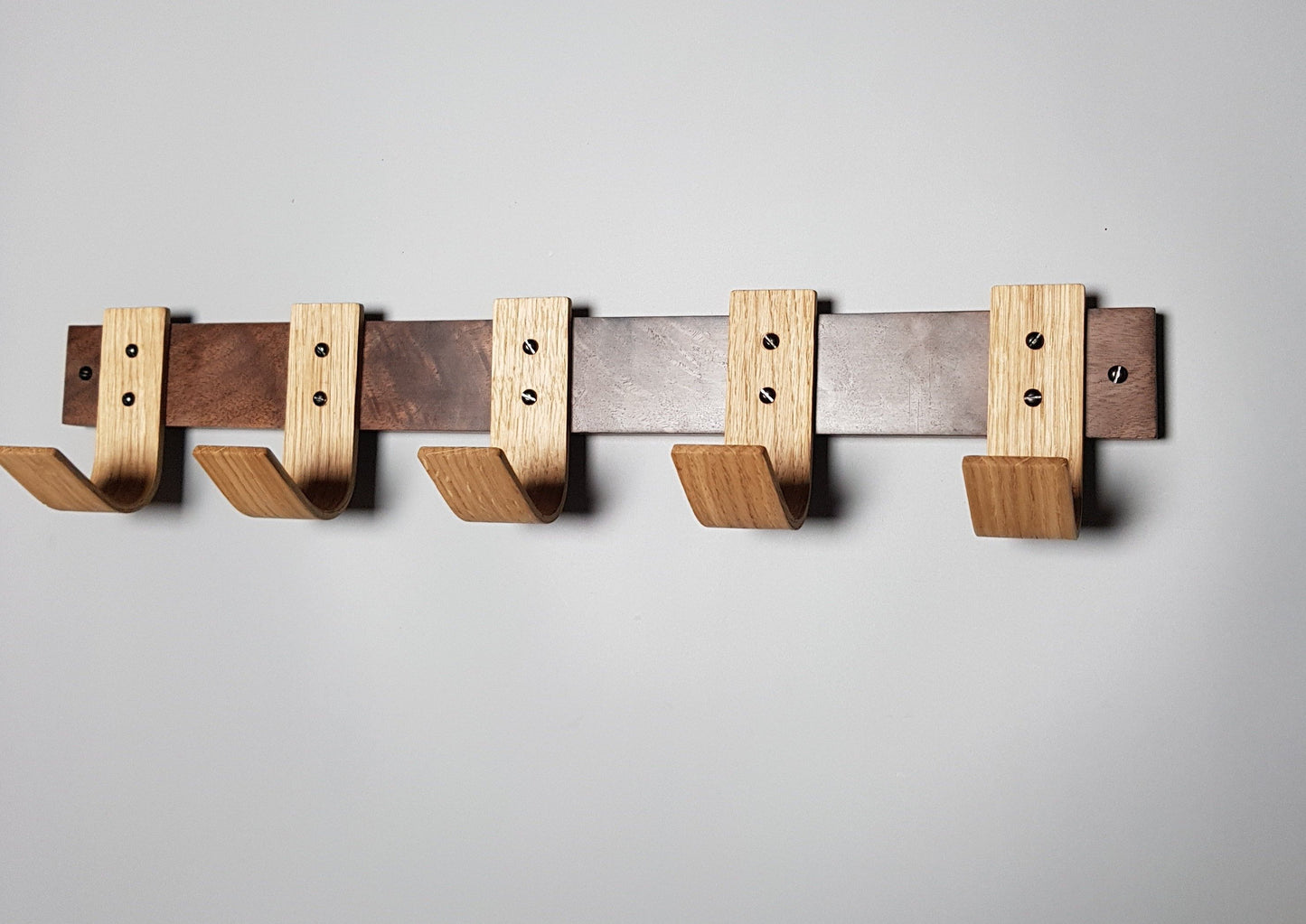 Late Night Coat Rack with Oak Hooks - NOIR.DESIGN