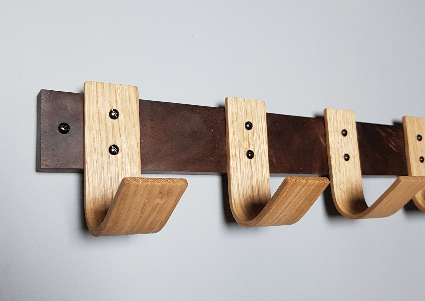 Late Night Coat Rack with Oak Hooks - NOIR.DESIGN