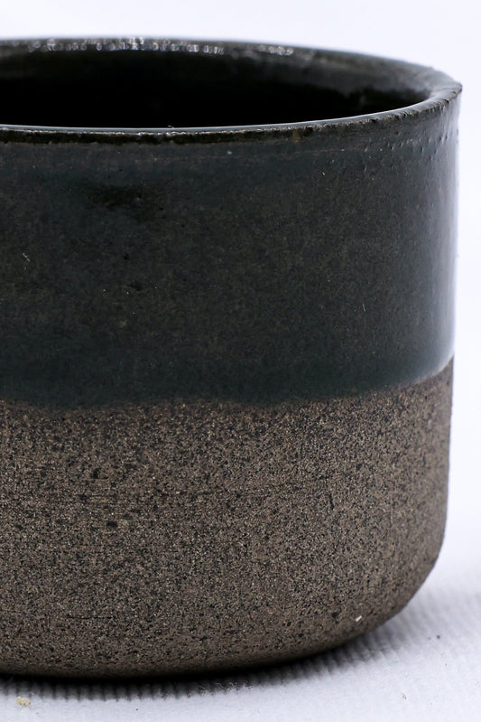 Green Picollo Smoked Grey Handmade Ceramic Stoneware Espresso Mug