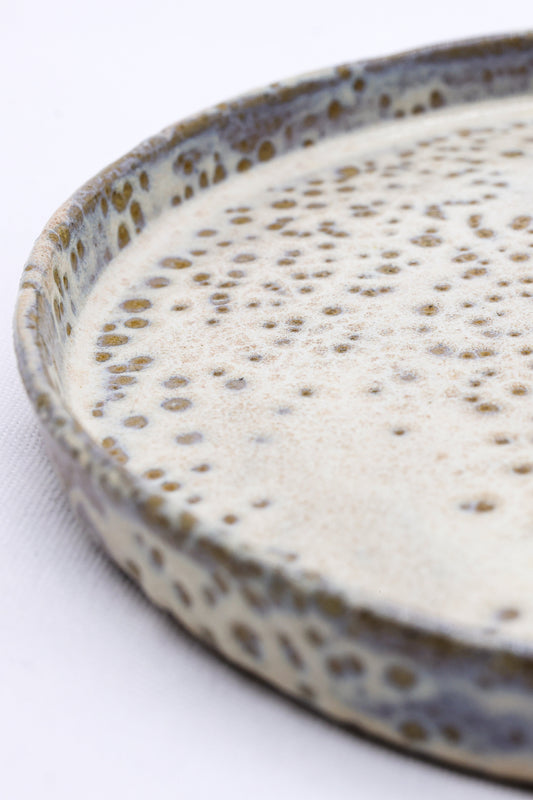 23 cm Saltfoam Stoneware Handmade Ceramic Dinner Plate