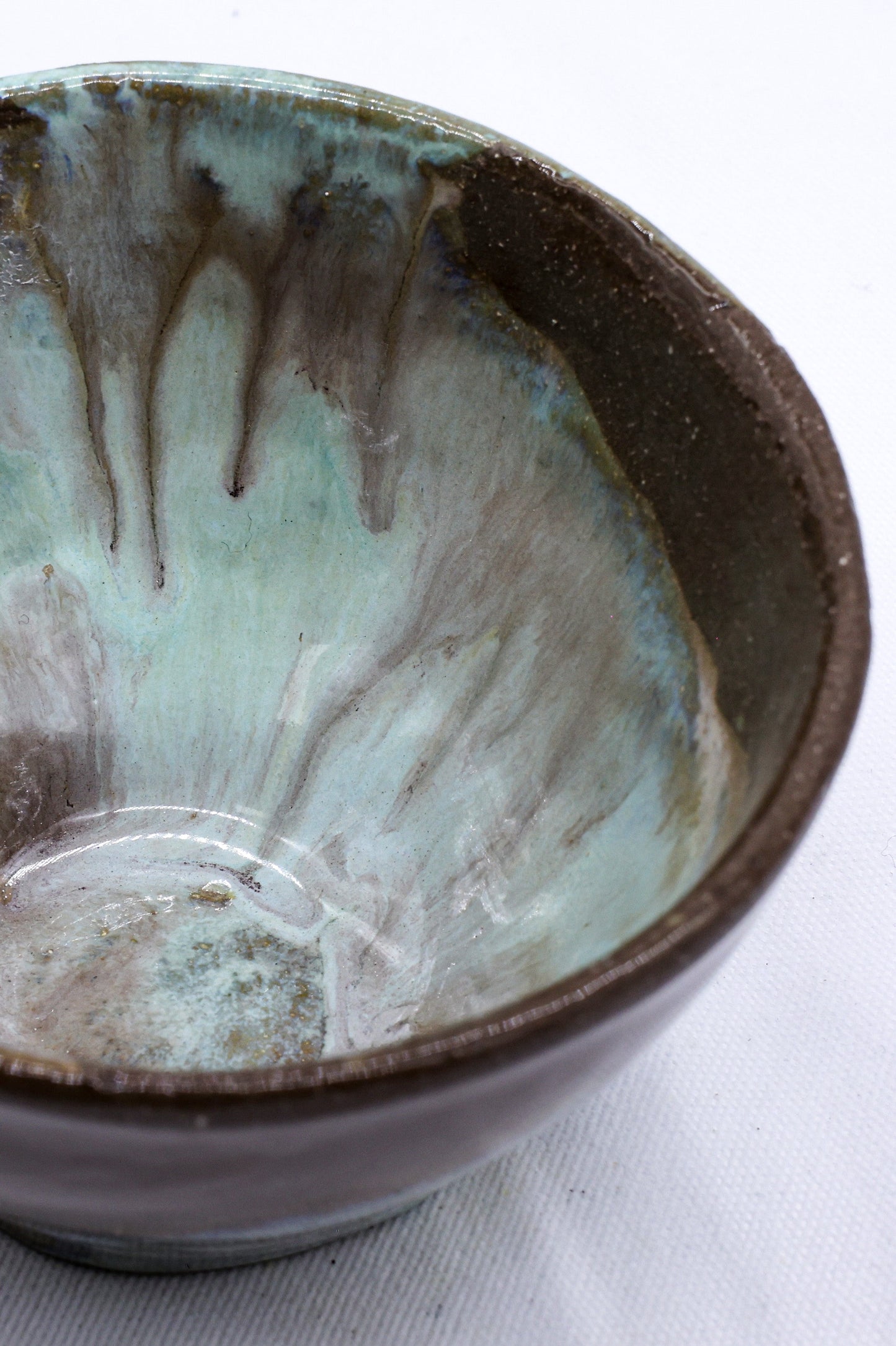 Small Stone Reef Blue Handmade Ceramic Stoneware Dinner Bowl