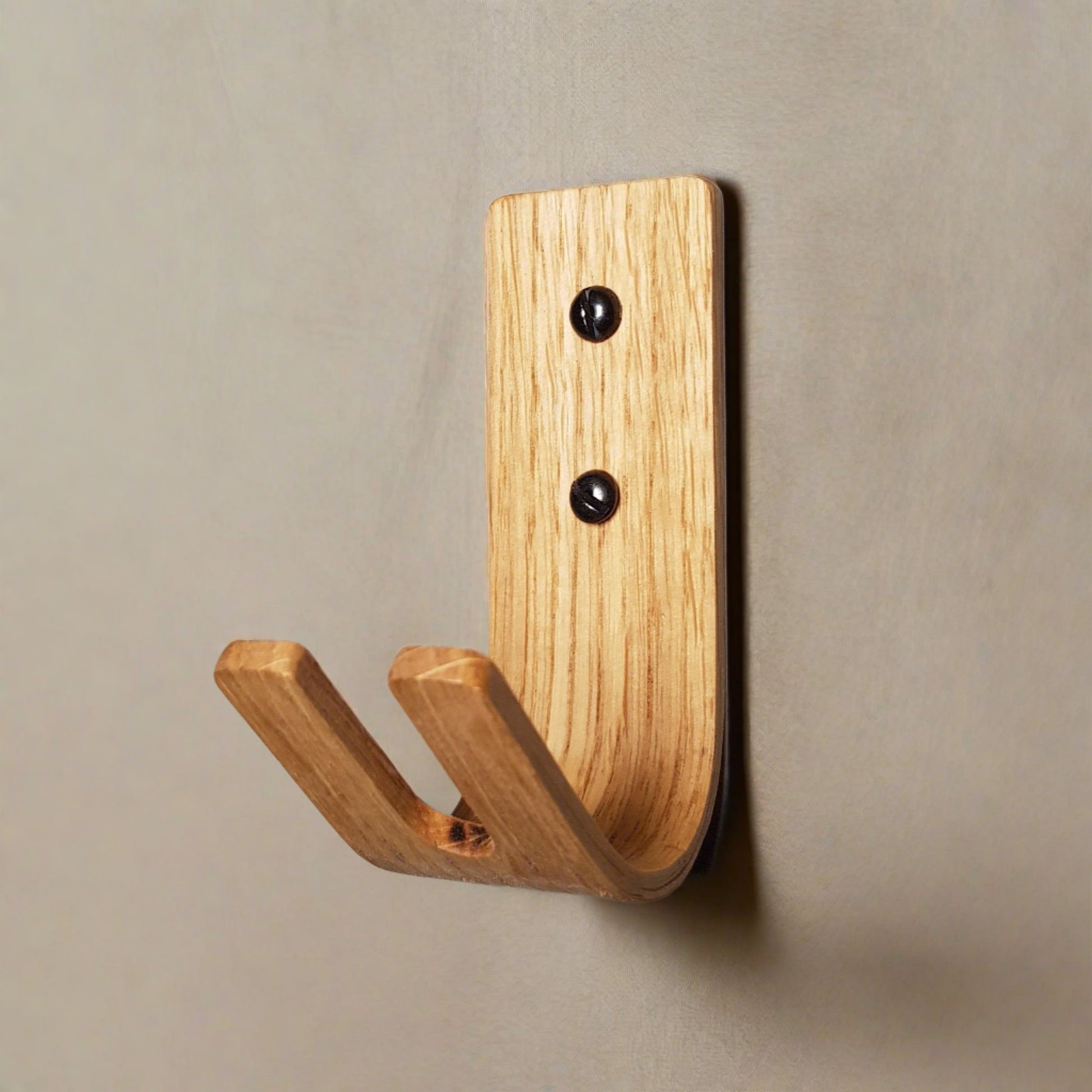 Monaco K | Set of 4 Wall Key Hooks - Oak - NOIR.DESIGN