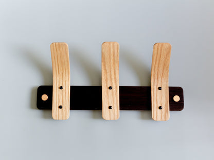 Oak Coat Rack | BL Tordu Silver