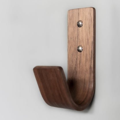 Walnut Hardwood Wall Hooks